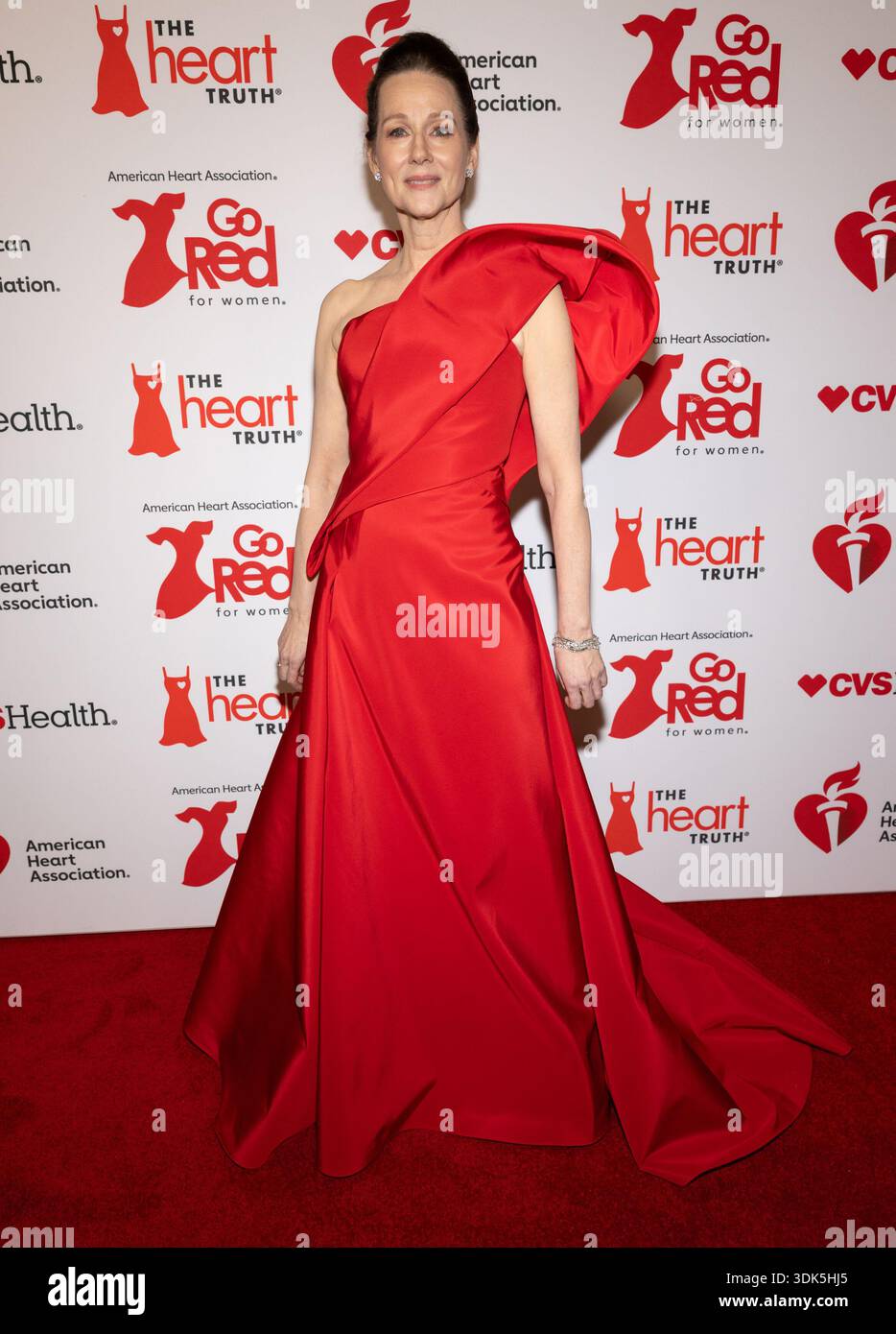 Laura Linney attends the American Heart Association's Go Red for Women ...