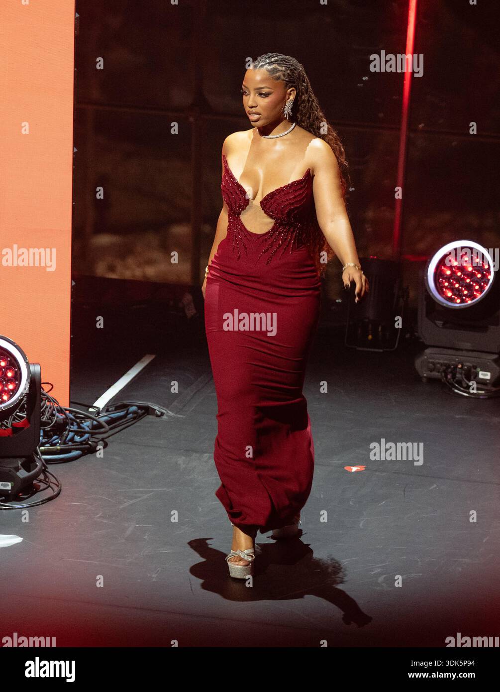 chloe bailey red dress Chloe Bailey attending the American Heart Association red dress collection  concert  #chloebailey #americanheartassociation #reddress #chloe