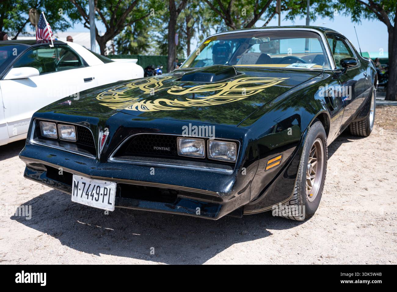 Front three-quarter view of a spectacular black Second Generation ...