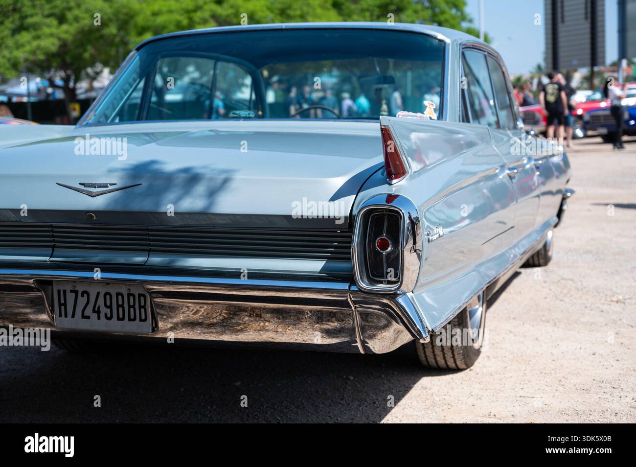 A close-up of the rear end of a classic 1961-1964 second-generation ...