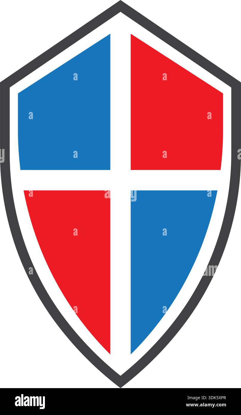 Shield elemen logo Symbol icon design Stock Vector