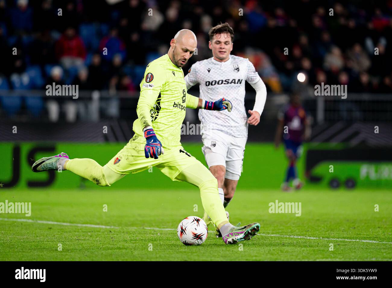 Basel, Switzerland. 29th Jan, 2026. Denis Visinsky (9 FC Viktoria
