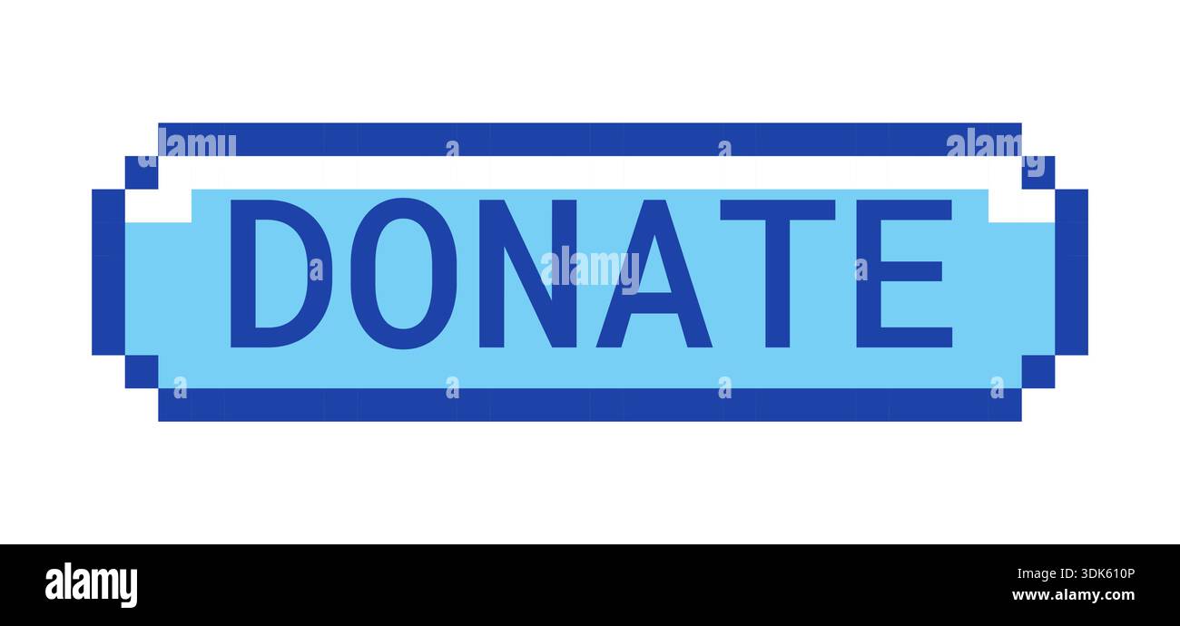 Retro pixel art style donation hi-res stock photography and images - Alamy