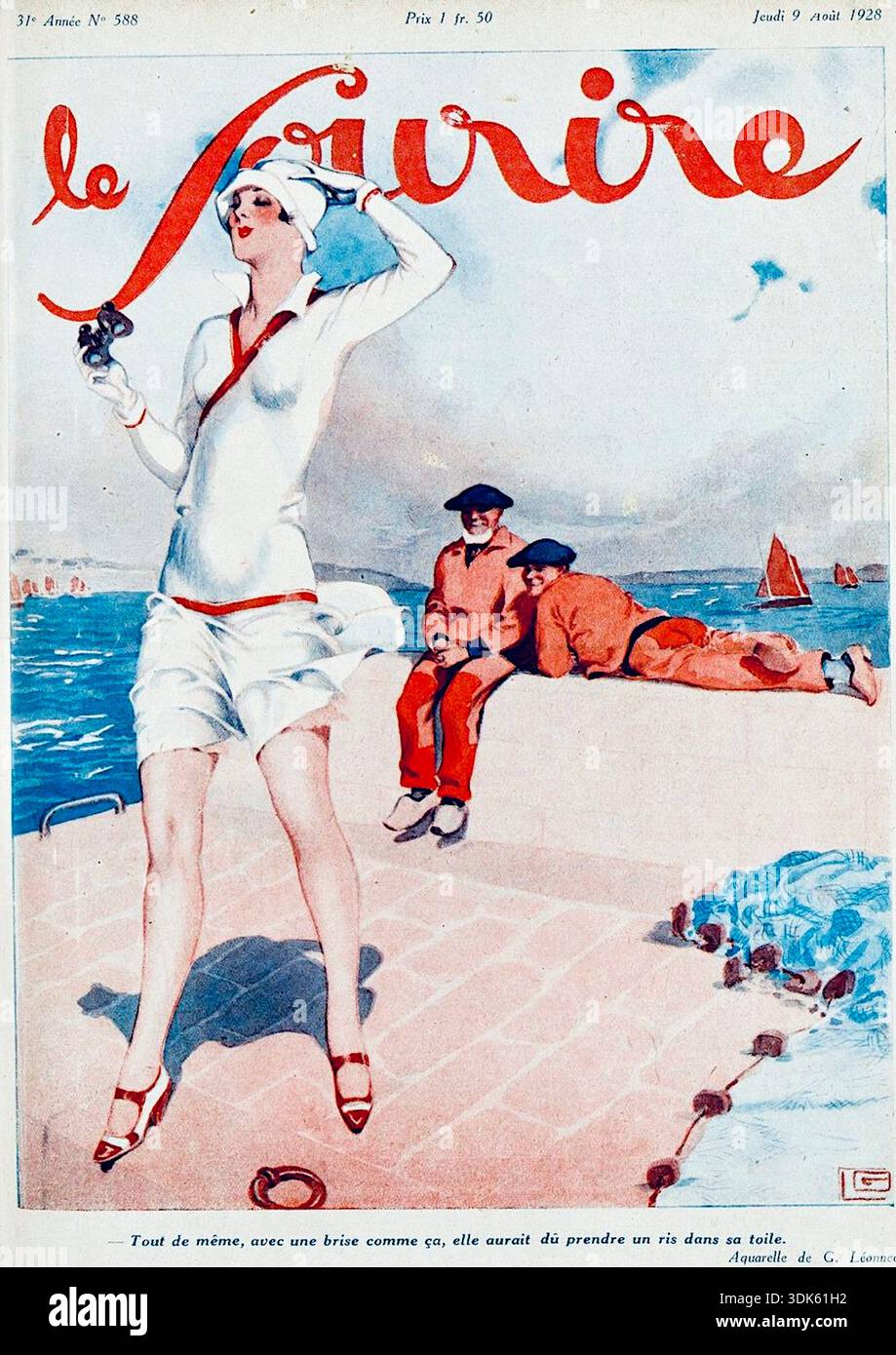1920s France Le Sourire Magazine Cover Stock Photo - Alamy