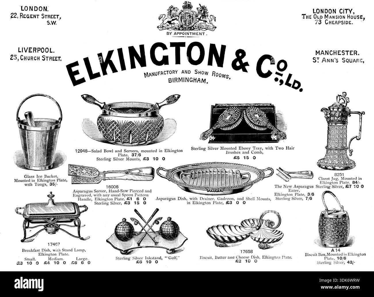 Old crockery advertisement hi-res stock photography and images - Alamy