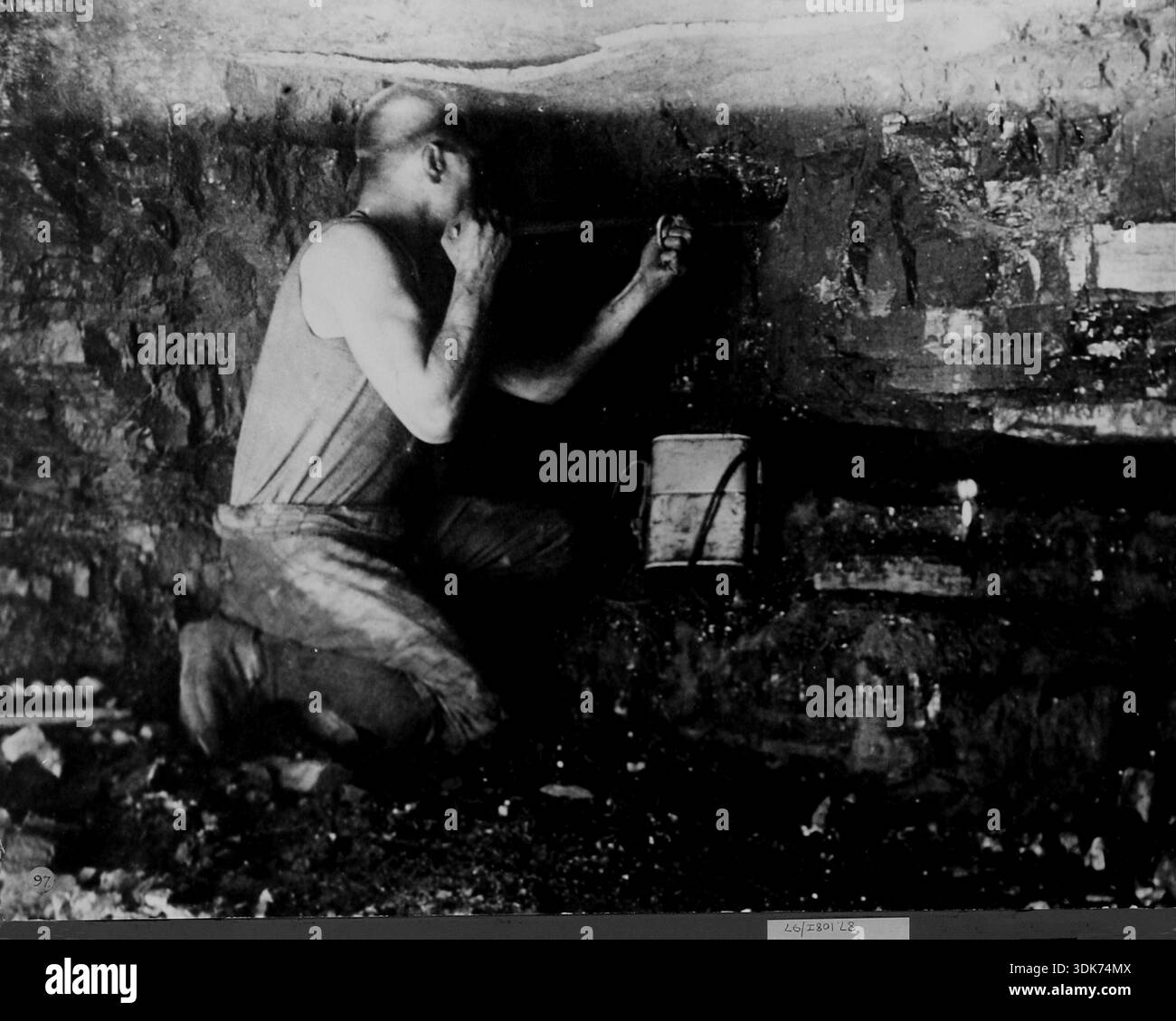 Coal miner, 1900s Stock Photo - Alamy
