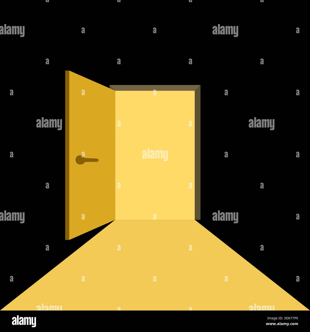 Entrance and doorways icon in flat style. Entry vector illustration on ...