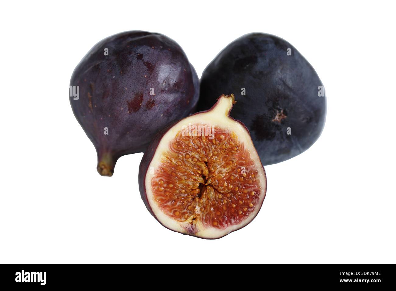 Black fig isolated on white background Stock Photo