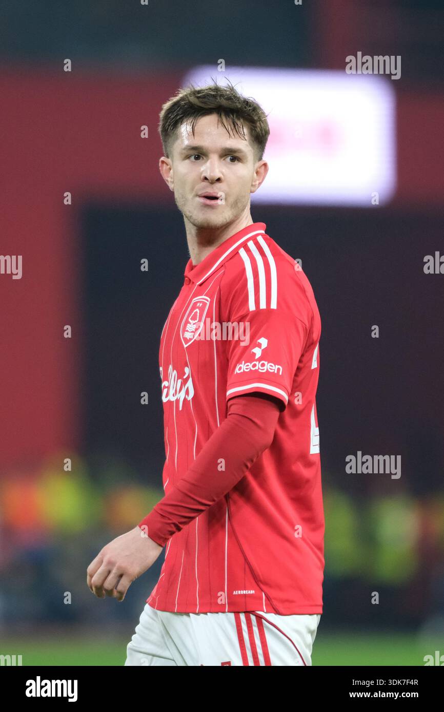 James McAtee of Nottingham Forest seen during the Premier league