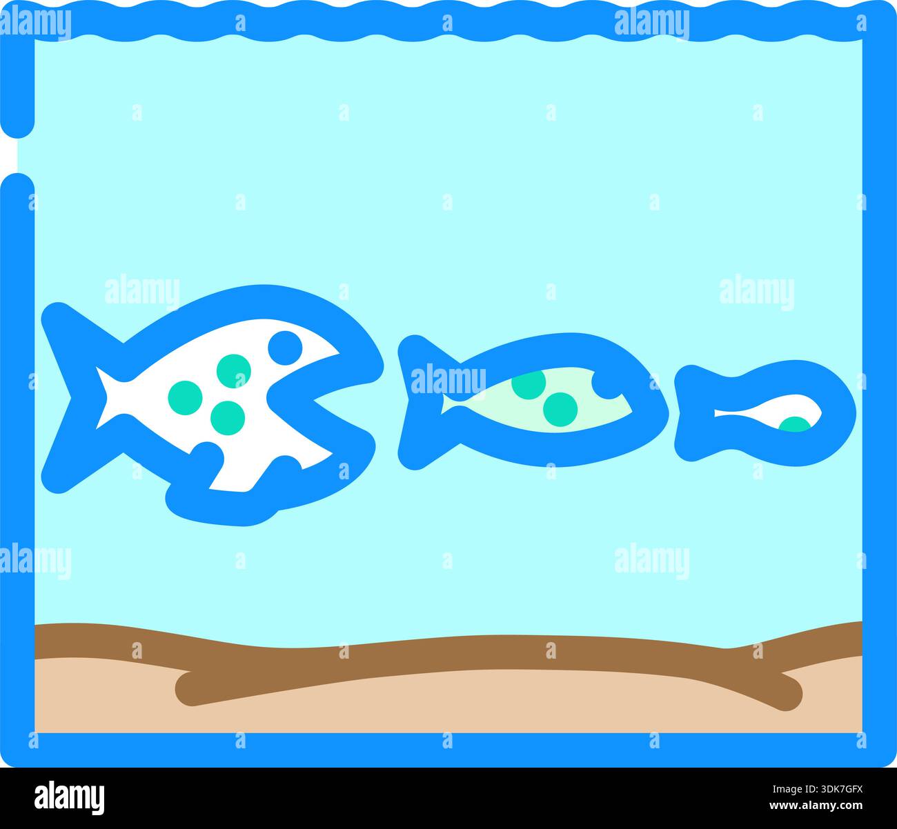 Food chain concept with fish eating smaller fish Stock Vector Image ...