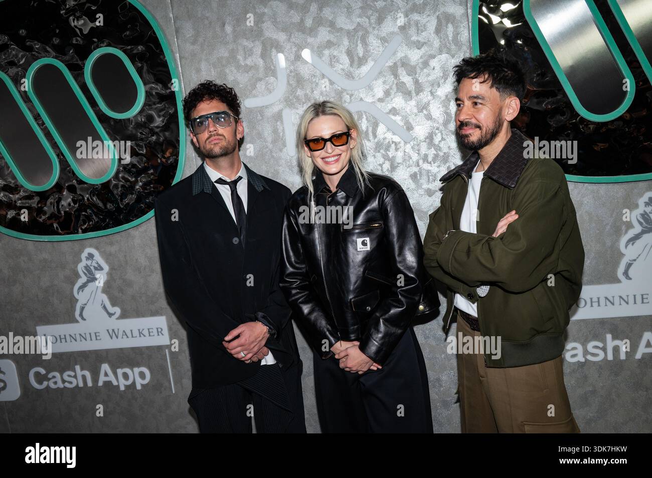 Linkin Park: Colin Brittain, Emily Armstong, Mike Shinoda, attend the ...