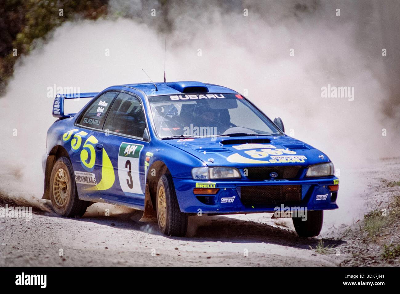 A Subaru Impreza S5 WRC '98, driven by Colin McRae and co-driven