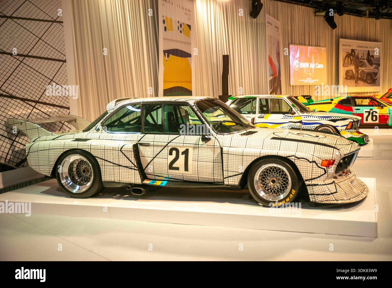 The BMW M3 GT2 art car designed by Jeff Koons Stock Photo - Alamy
