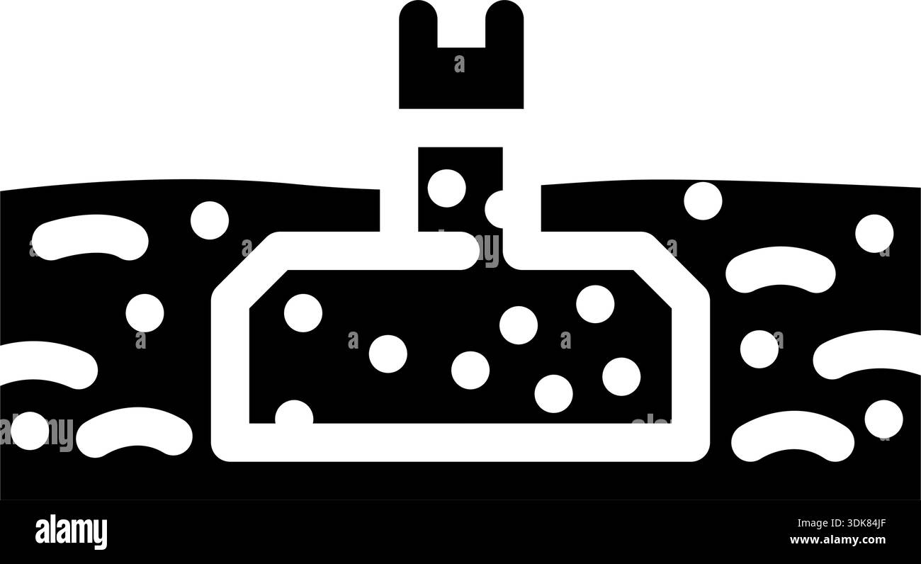 Building foundation underground concrete construction engineering icon ...