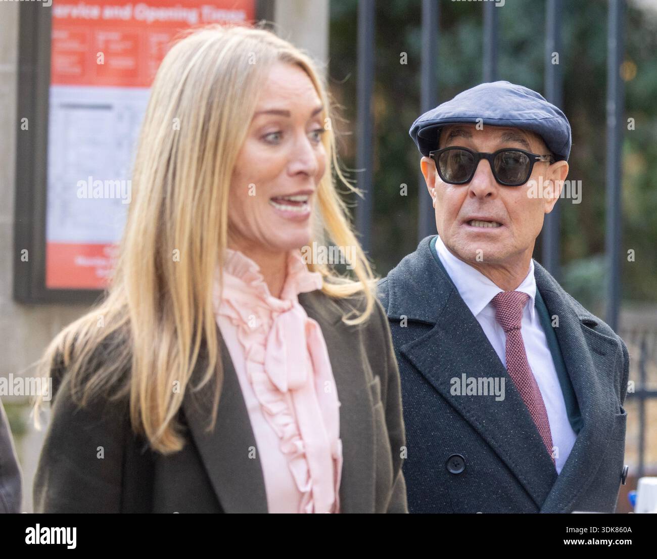 pic shows: Stanley Tucci with Rivals star Victoria Smurfit Jilly Cooper ...