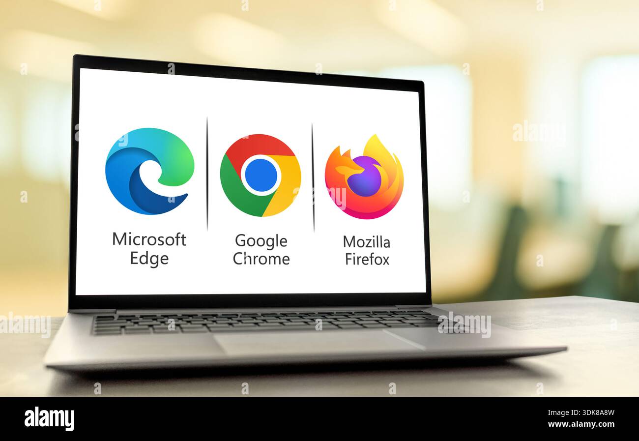 Internet Web Browers Stock Photo