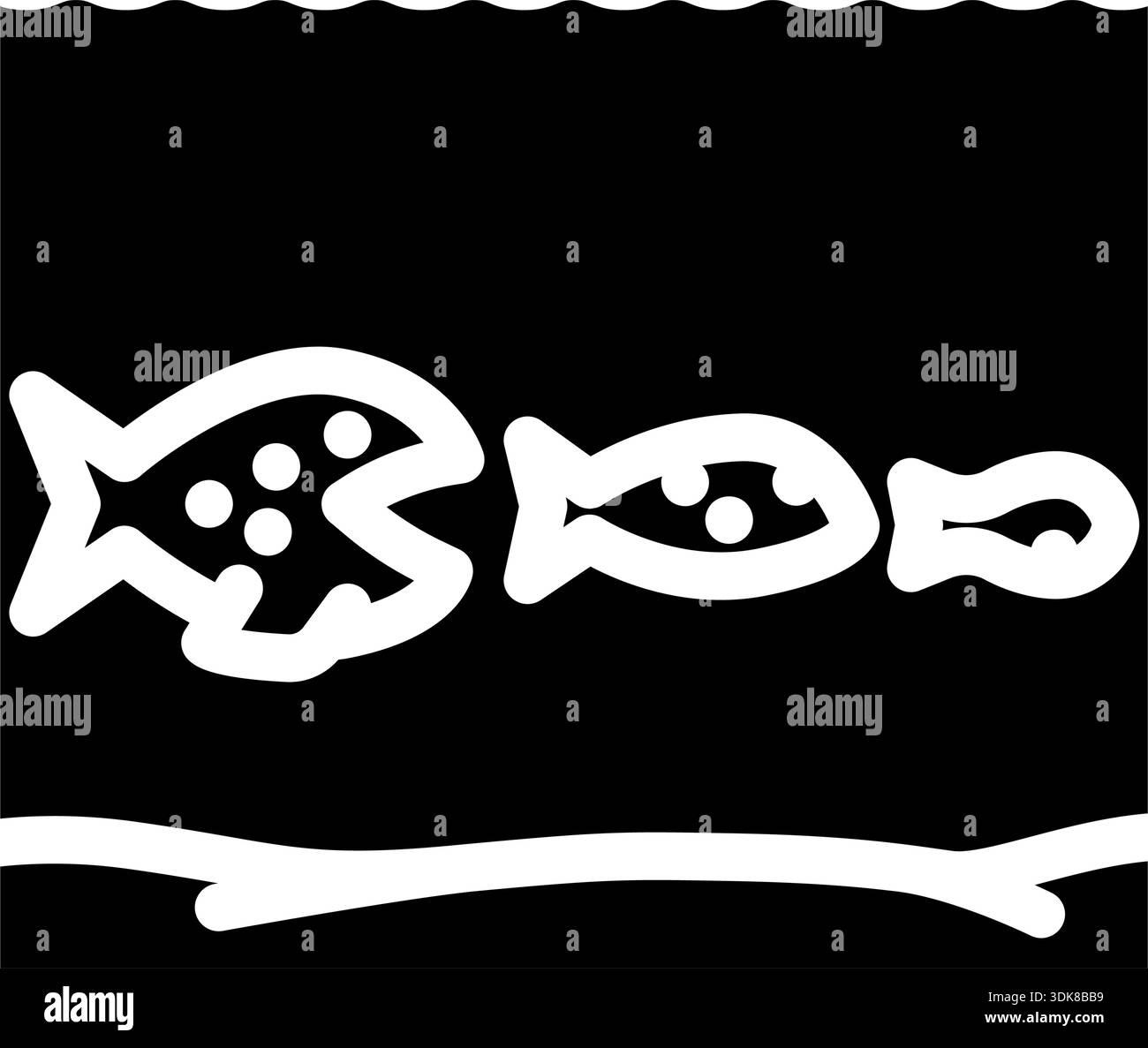 Bigger fish eating smaller fish food chain concept Stock Vector Image ...