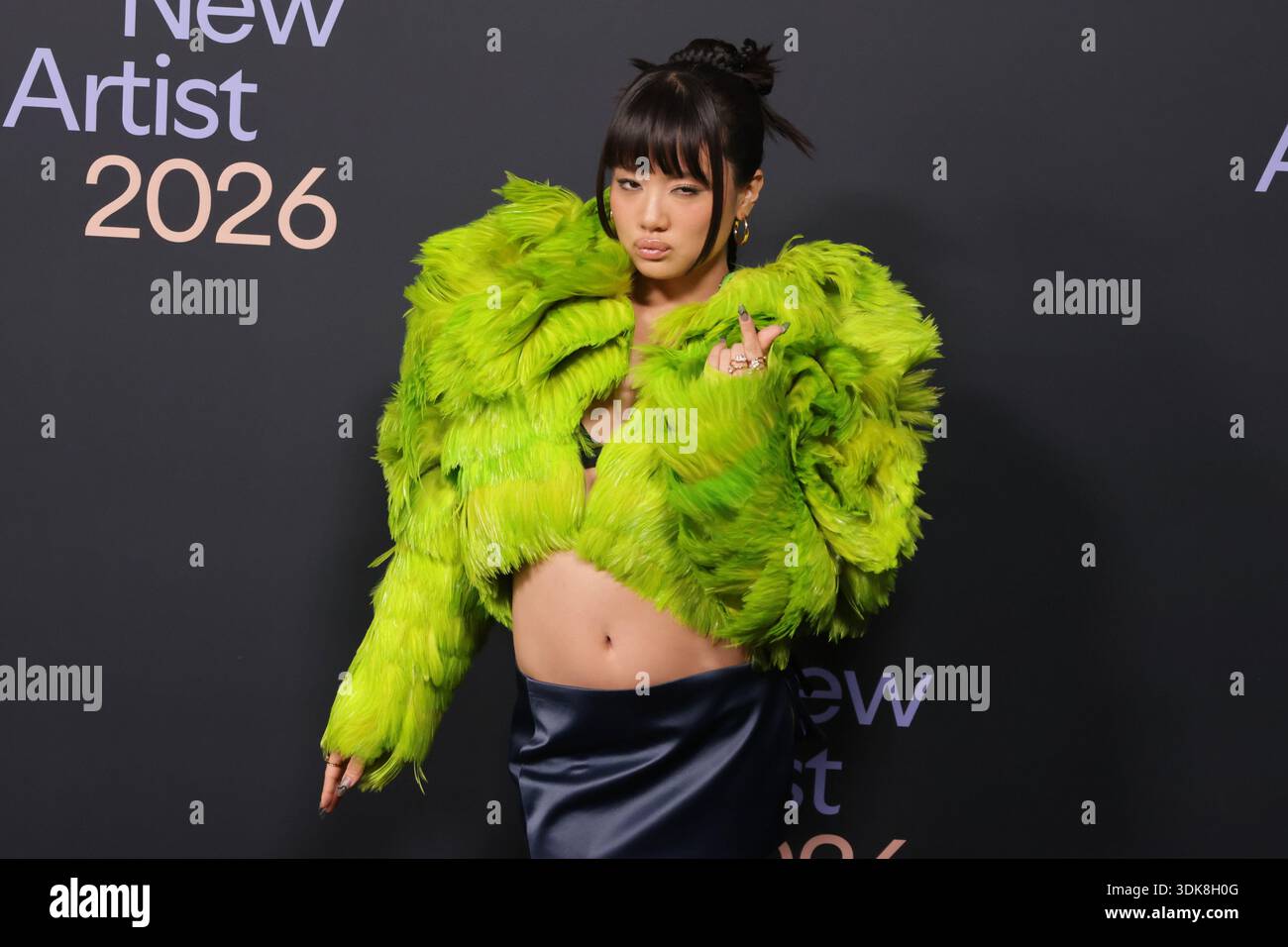 Rei Ami Of HUNTR X Attends Spotify S 2026 Best New Artist Party At The Rei Ami Of Huntrx Attends Spotifys 2026 Best New Artist Party At The Lot At Formosa On January 29 2026 In Los Angeles California Photo Usa 3DK8H0G 
