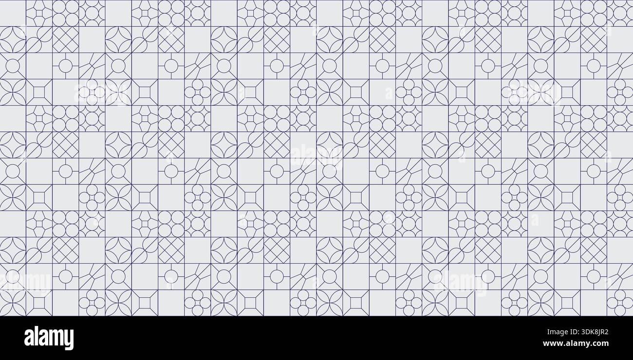 Minimal Seamless Square Grid Pattern for Design and Architecture. Stock Vector