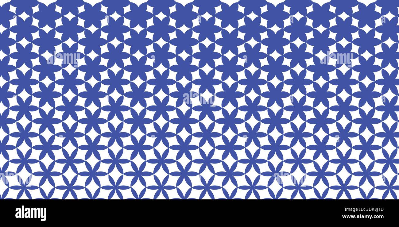 Modern Dense Geometric Floral Pattern for Printing and Textiles. Stock Vector