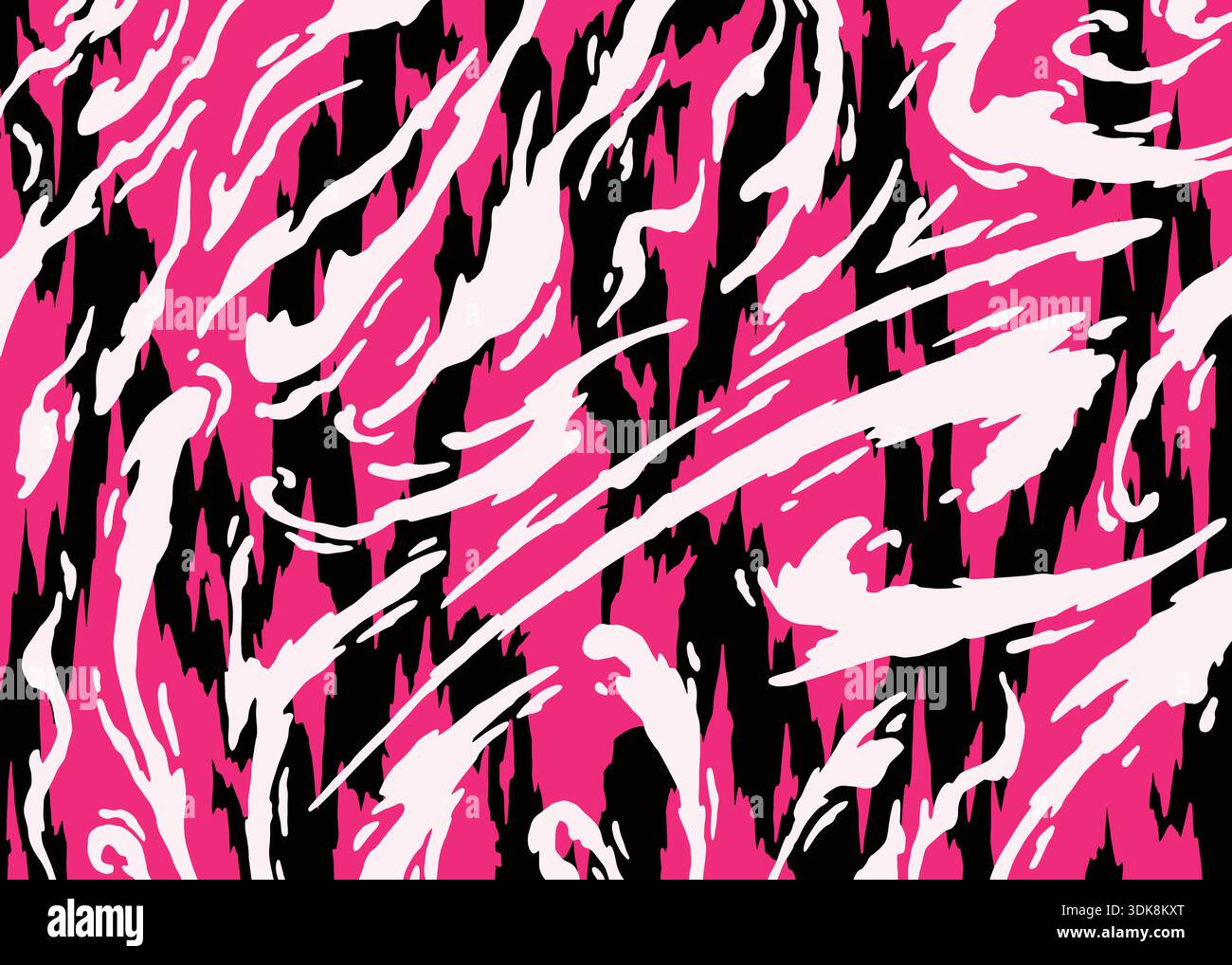 Abstract black pink liquid grunge art pattern background. Vector illustration art backdrop Stock Vector