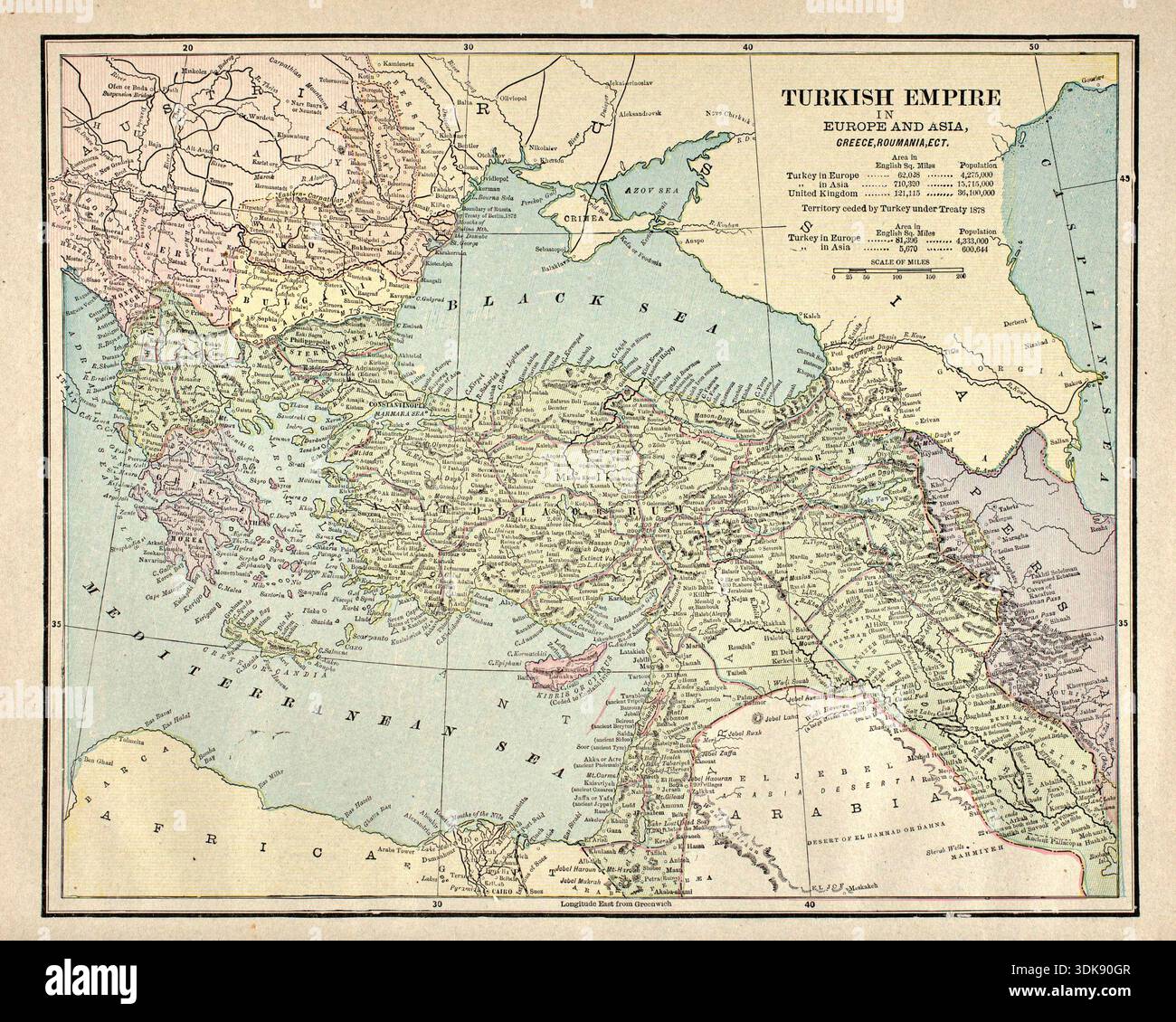 Turkish empire map hi-res stock photography and images - Alamy