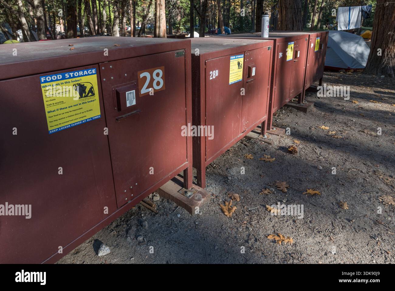 Bear Locker Note Bear storage lockers in Camp 4, a walk-in campground primarily used by ...
