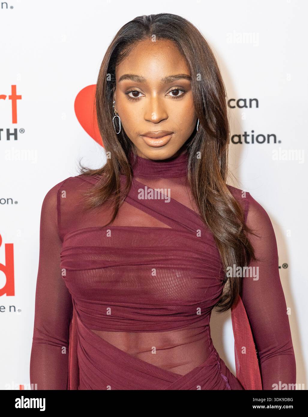 normani red dress Normani Attends American Heart Association Go Red For Women Red Dress  Collection Concert 2026