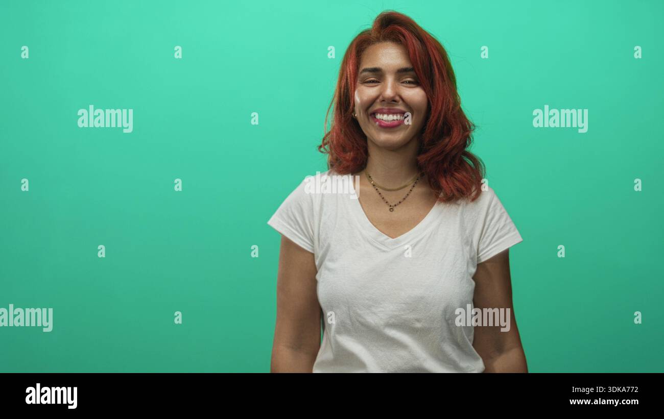Beaming friendly hispanic woman hi-res stock photography and images - Alamy