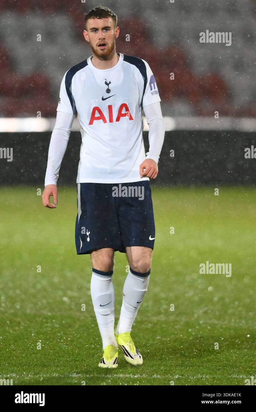 Jun Ai Byfield of Tottenham Hotspur looks on during the Premier League ...
