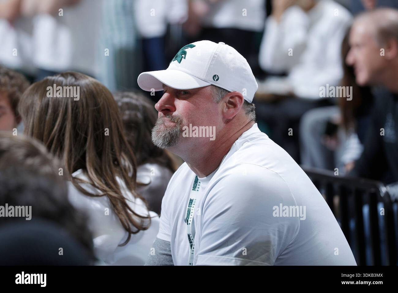 Detroit Lions head coach Dan Campbell watches from behind the Michigan ...