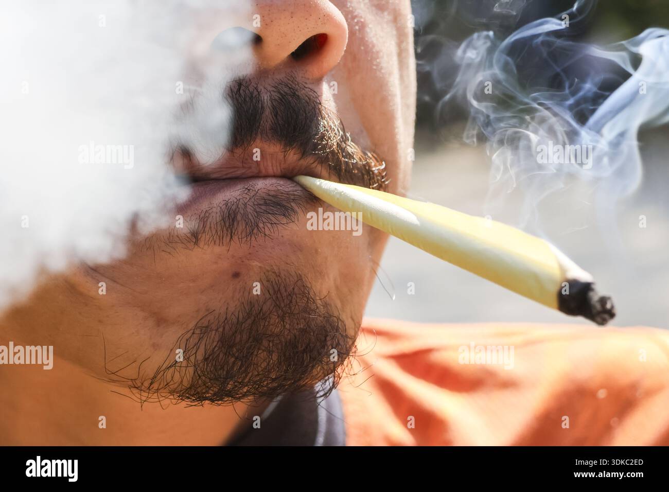 Puff of smoke dope hi-res stock photography and images - Alamy