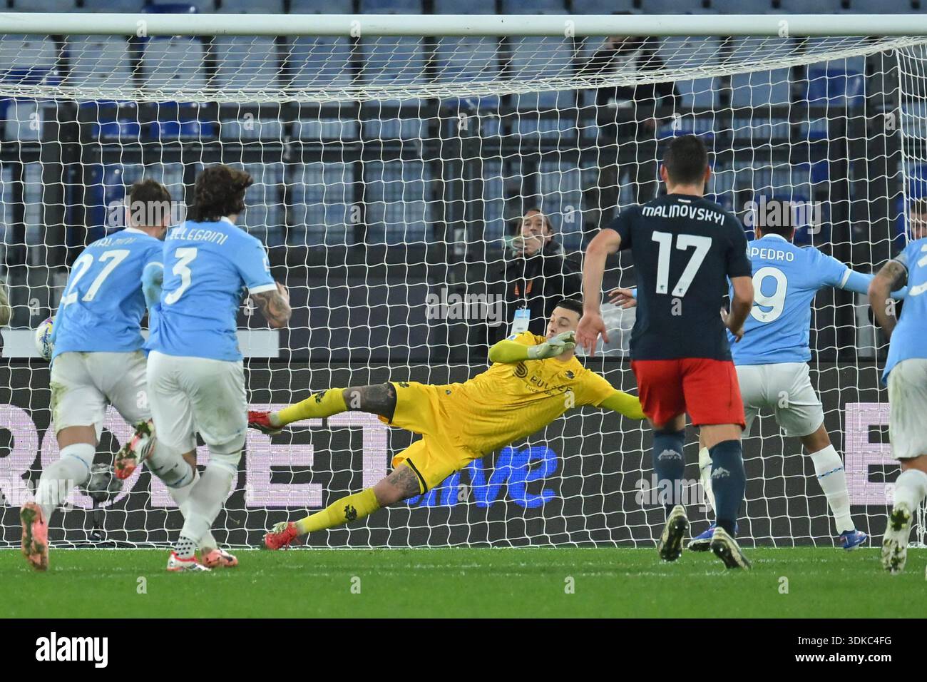 Pedro Rodriguez As Roma Roma, Lazio. 30th Jan, 2026. Pedro Rodriguez of SS Lazio score on ...