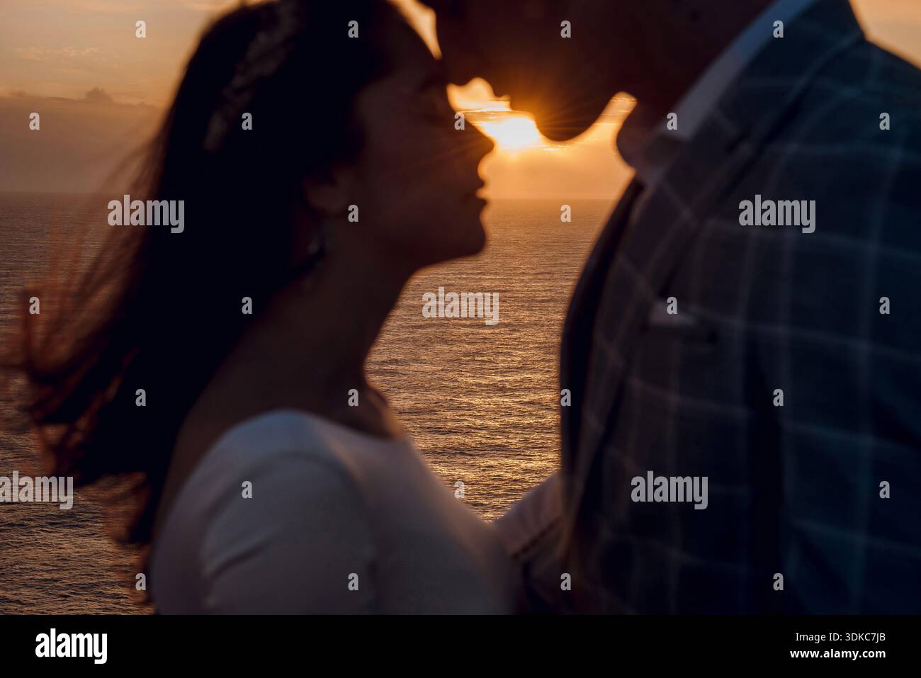 Newlywed couple shares intimate hi-res stock photography and images - Alamy