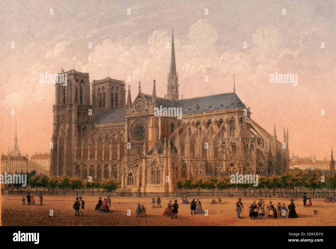 Notre dame paris 1900 hi-res stock photography and images - Alamy