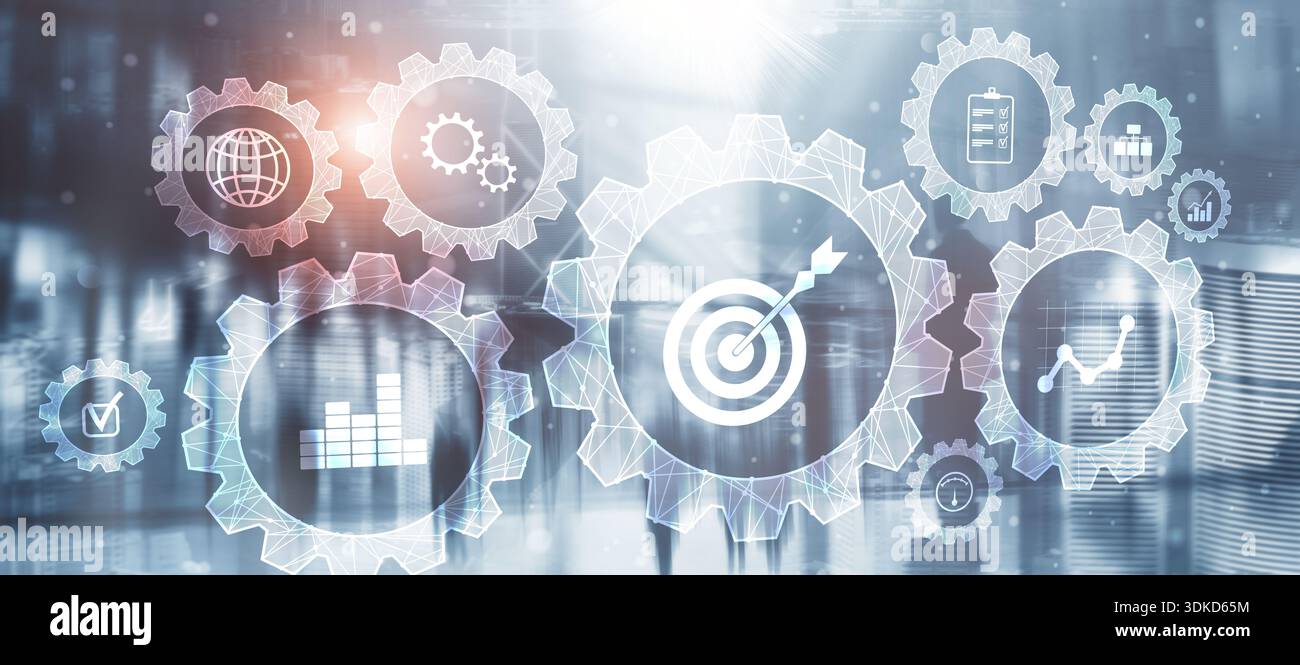 Digital business strategy and performance measurement concept with ...