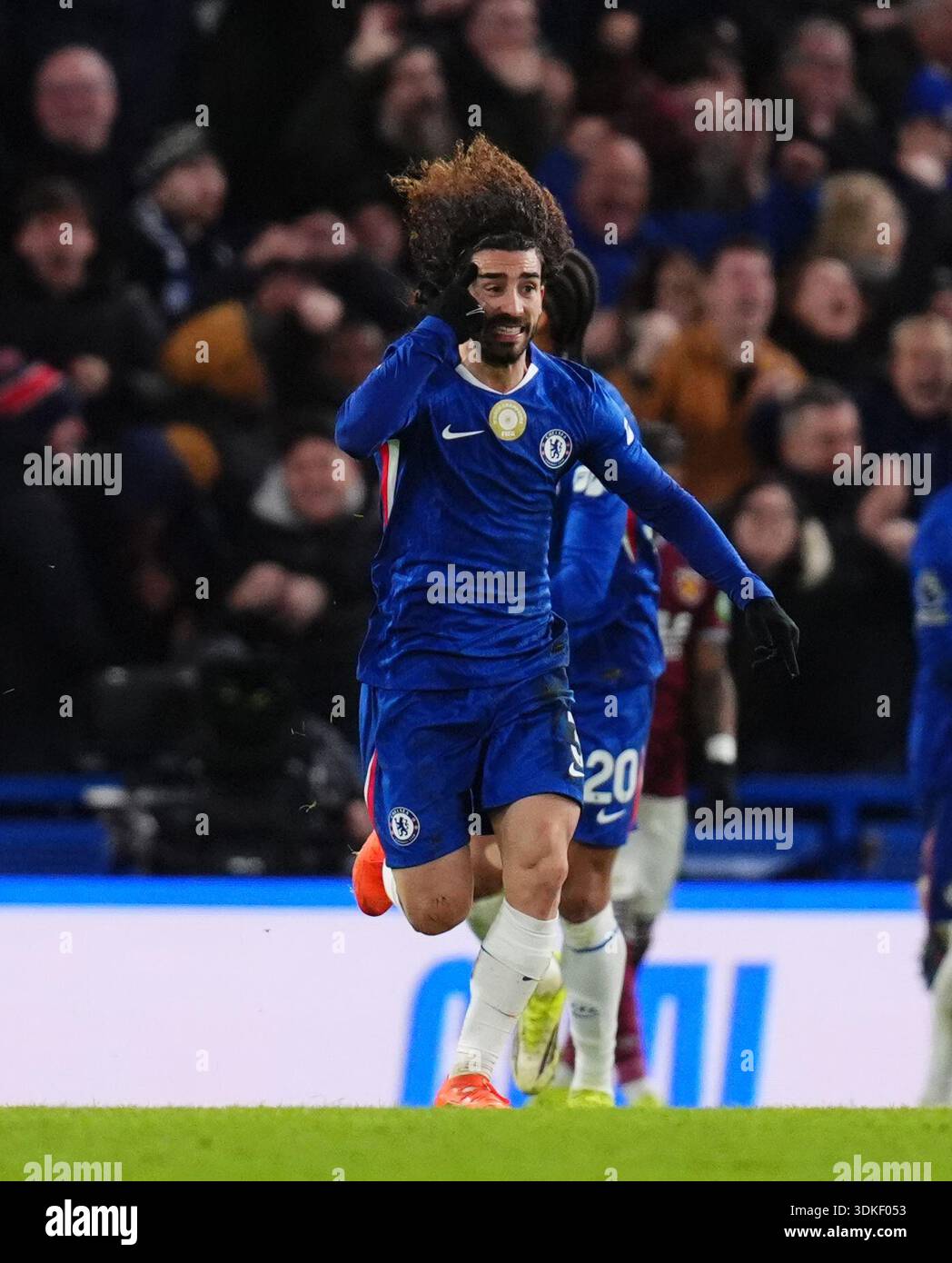 Chelsea's Marc Cucurella celebrates scoring their side's second goal of ...