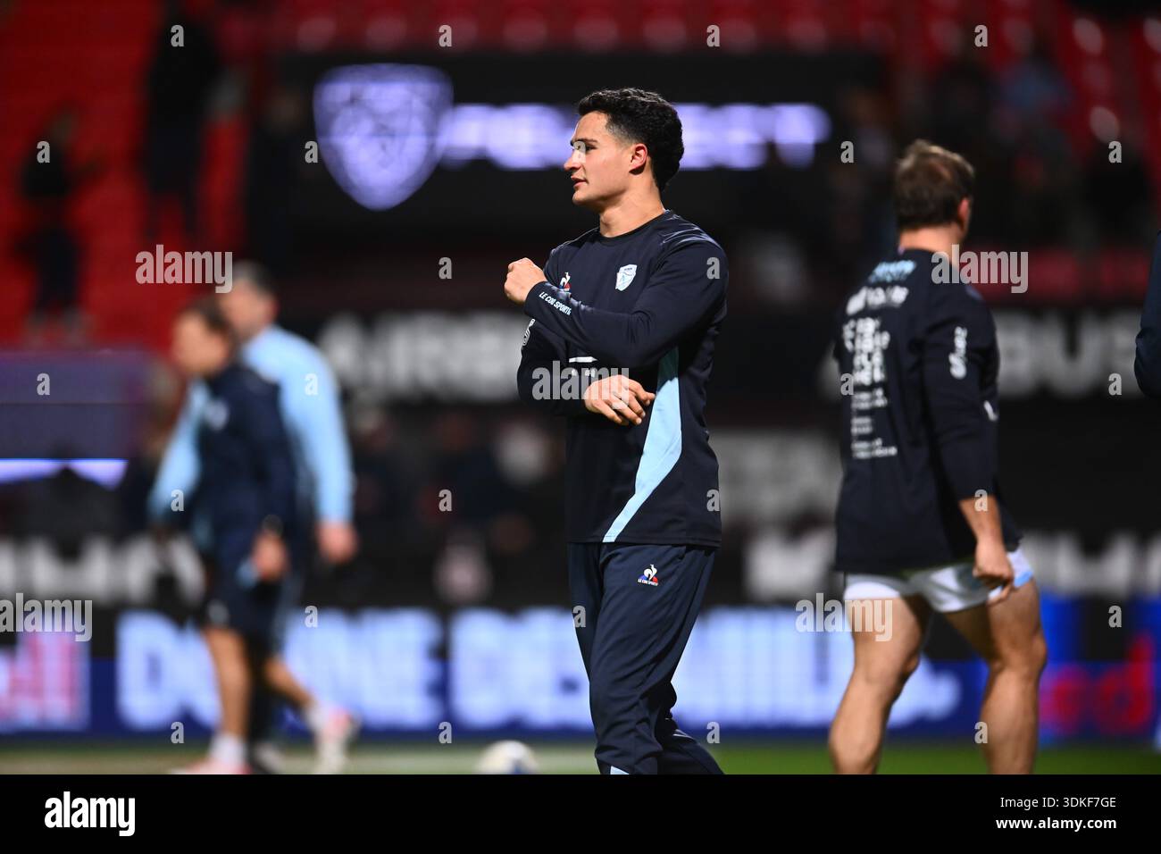 Tom Spring of Aviron Bayonnais during the Top 14 match between Toulouse ...