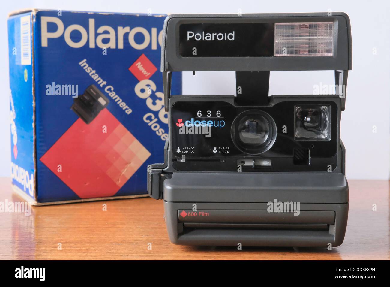 Polaroid 636 Close-up Instant Camera. Stock Photo
