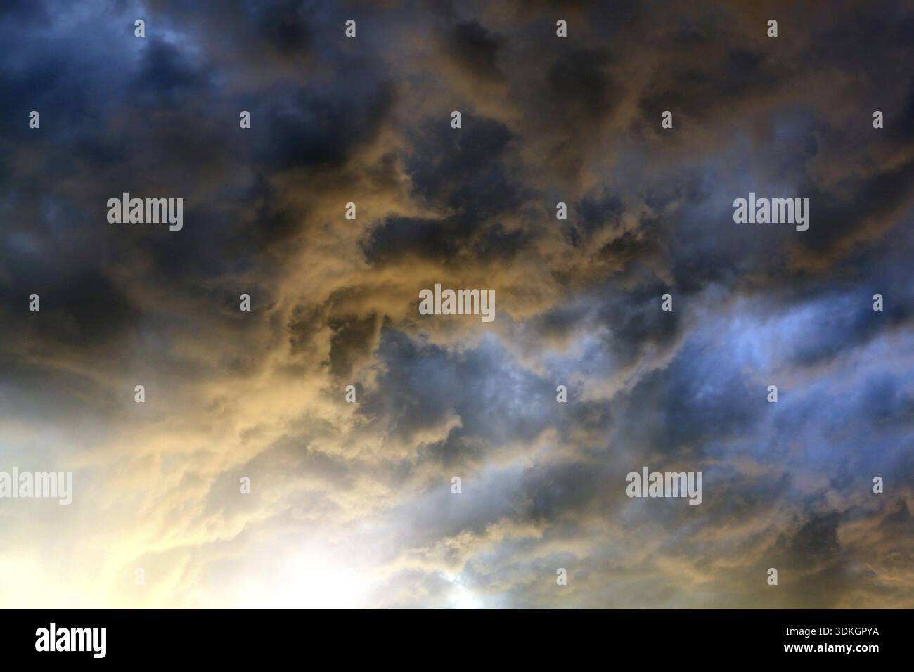 Dramatic Cloudscape Area with Ray of Light Stock Photo