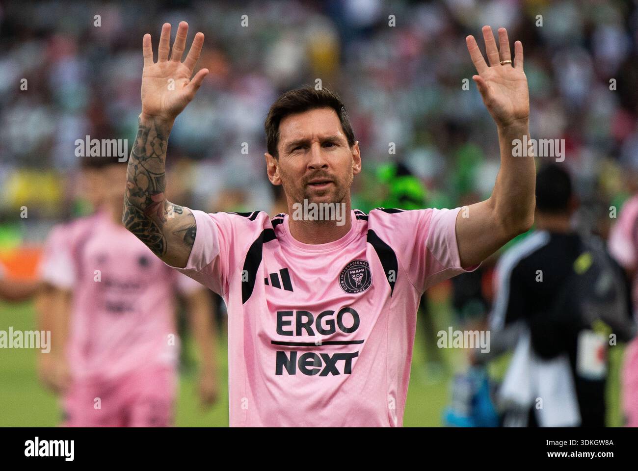 Inter Miami F C s Argentinian Soccer Player Lionel Messi At The 