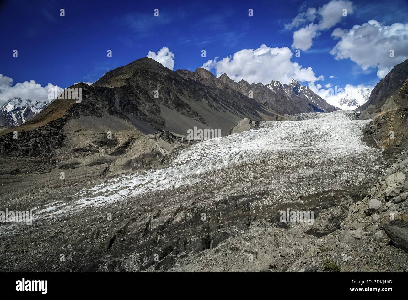 One of the glaciers in the Passu region in Karakorum, Northern Pakistan ...