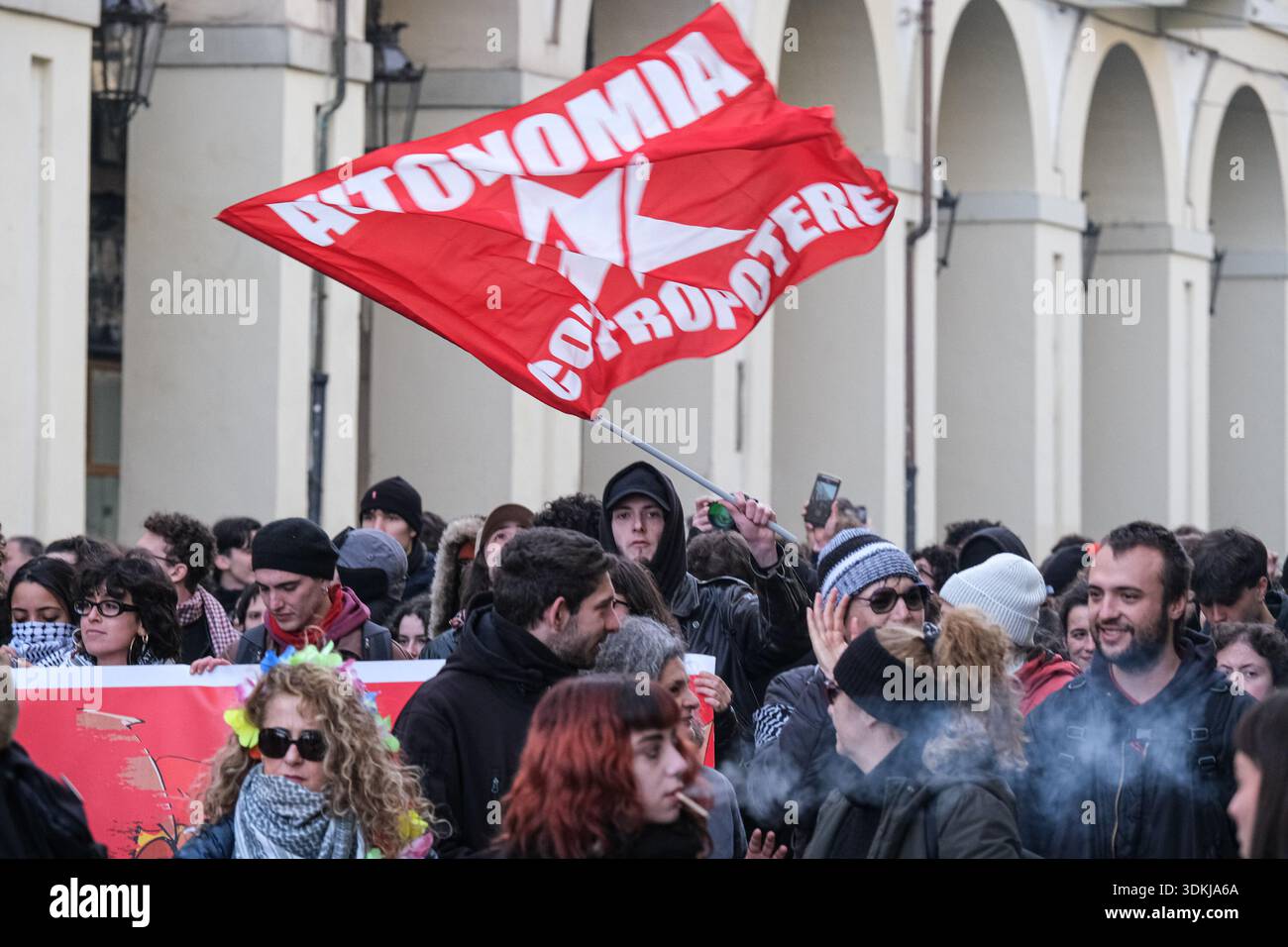 Protesters take part in a national demonstration involving anarchist ...