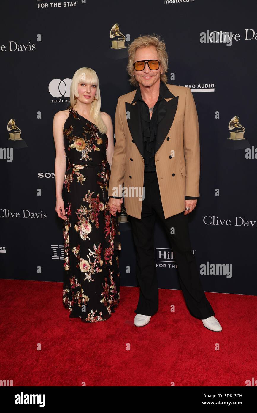 LOS ANGELES, CALIFORNIA - JANUARY 31: Ace Harper and Matt Sorum at The ...