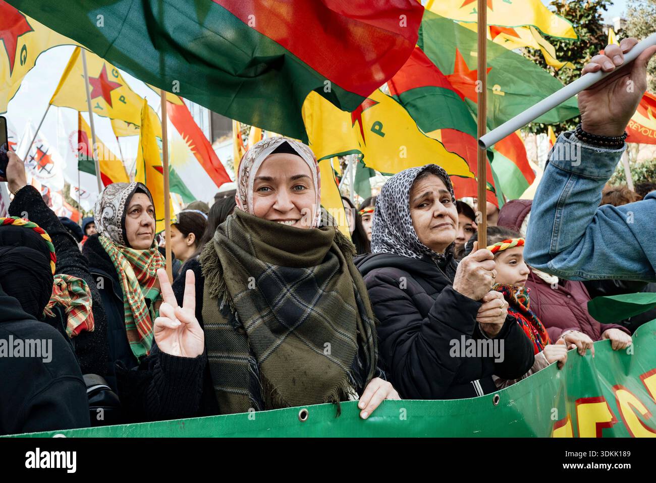 Rally in support of International Solidarity for Rojava asking action ...