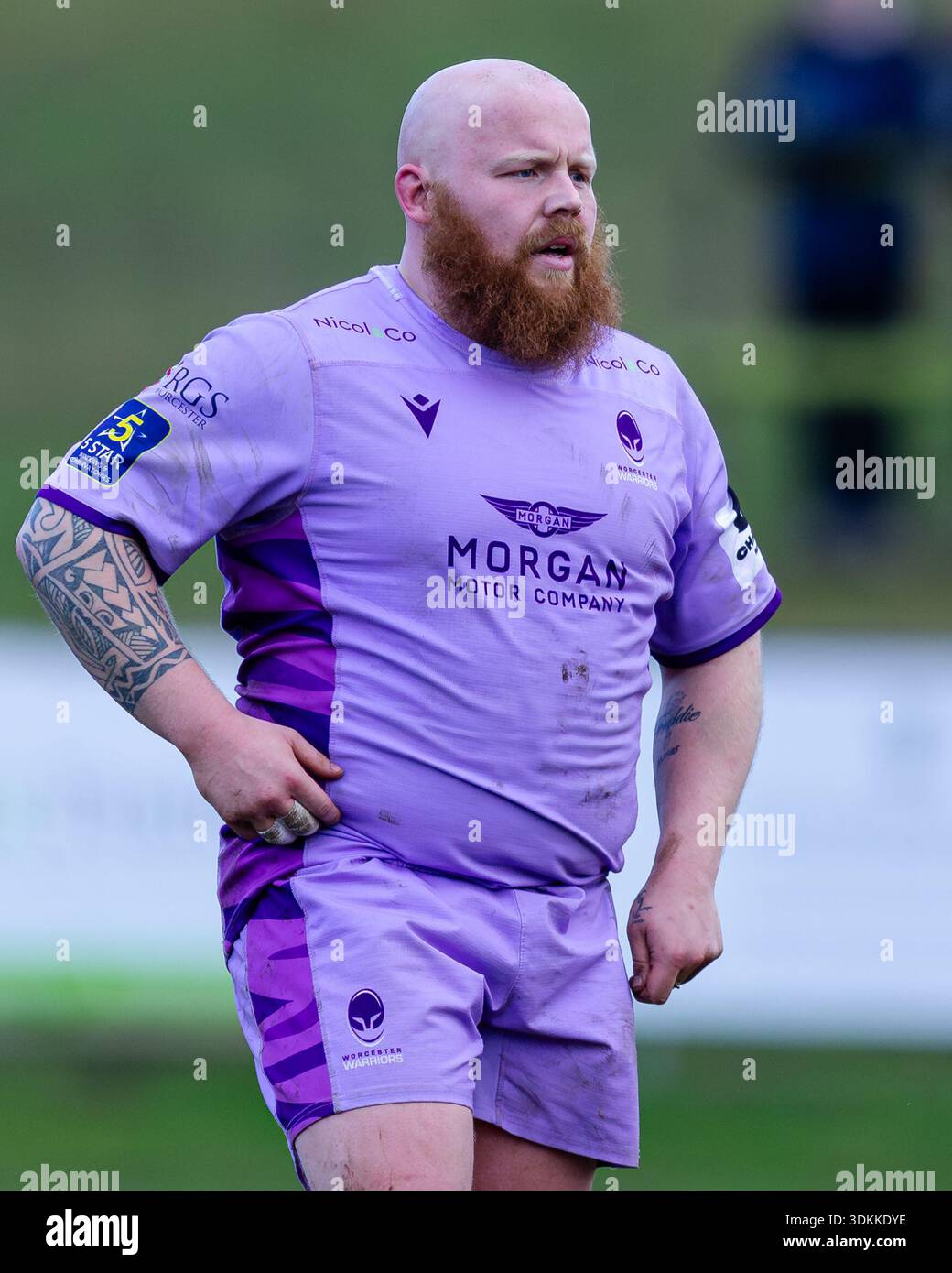 Ampthill, England, UK, 31 January 2026. Ashley Challenger of Worcester ...