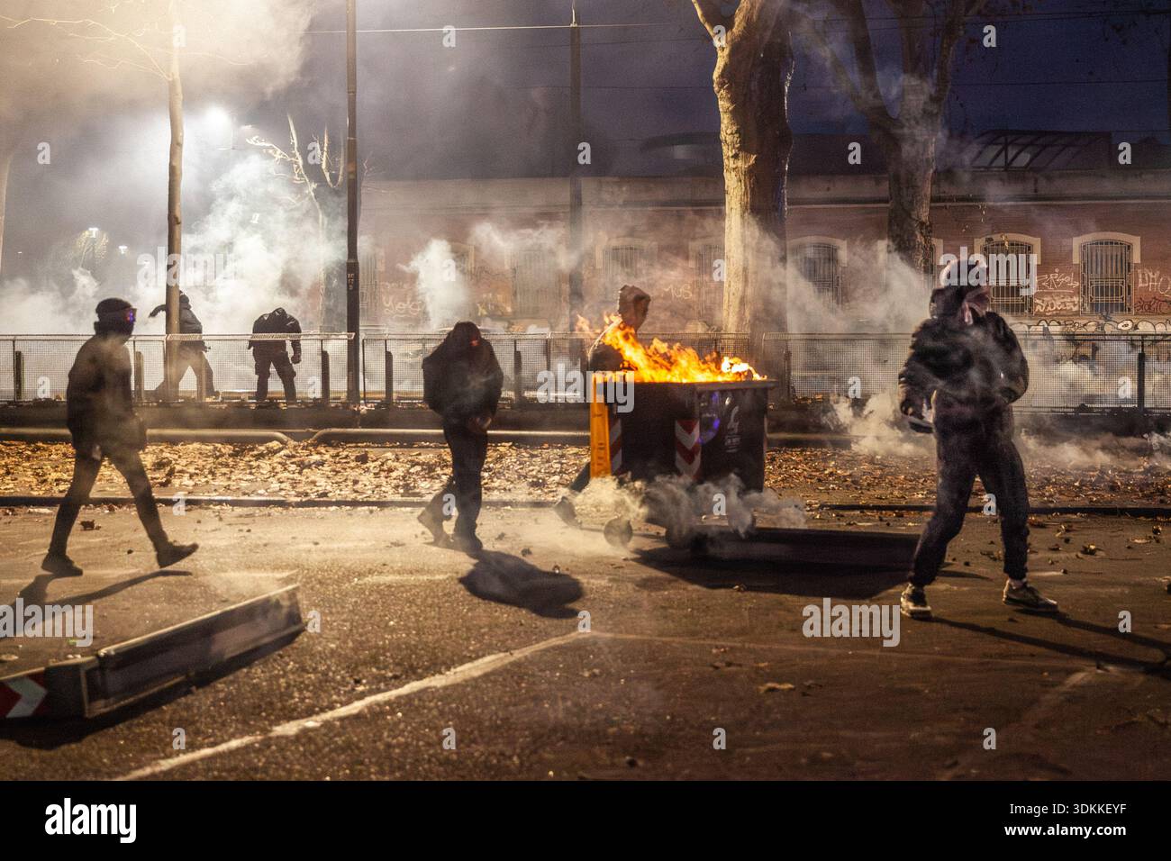 Turin Riots Turin, Italy. 31 January 2026. Riots during the demonstration against ...