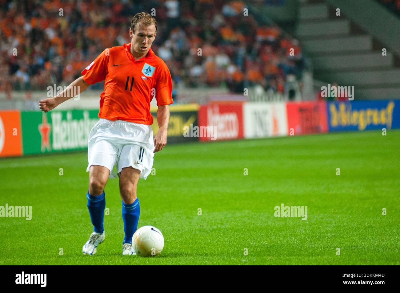 Maillot Pays-Bas Arjen Robben #11 2006-2008 Nike Taille L - Orange