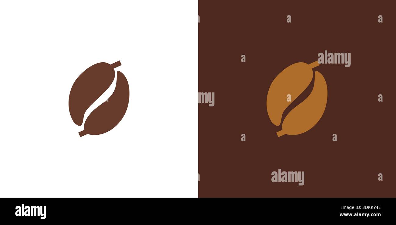 The mango coffee logo design is unique and fun Stock Vector