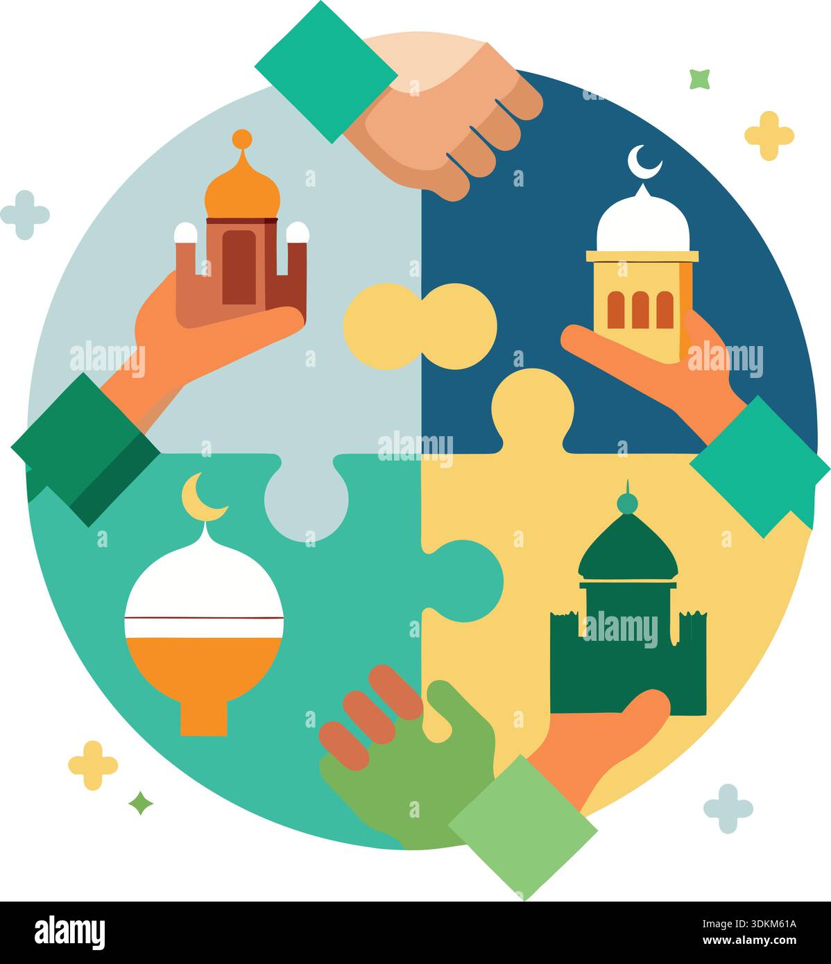 Non islamic community Stock Vector Images - Alamy